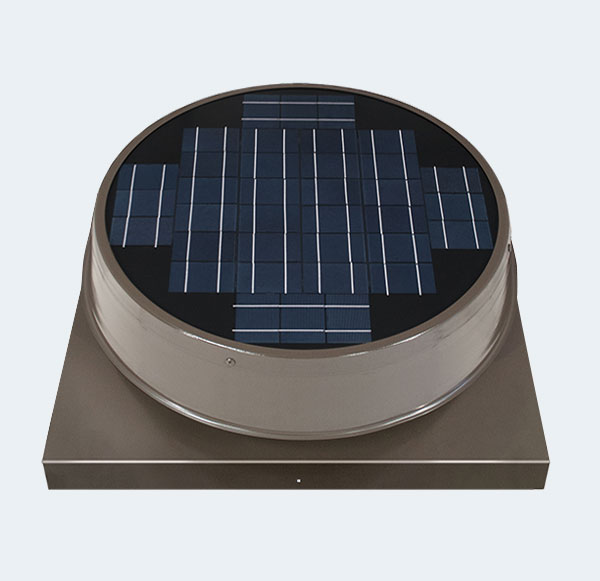 35 Watt Curb Mounted Low Profile Solar Atic Fan Bronze